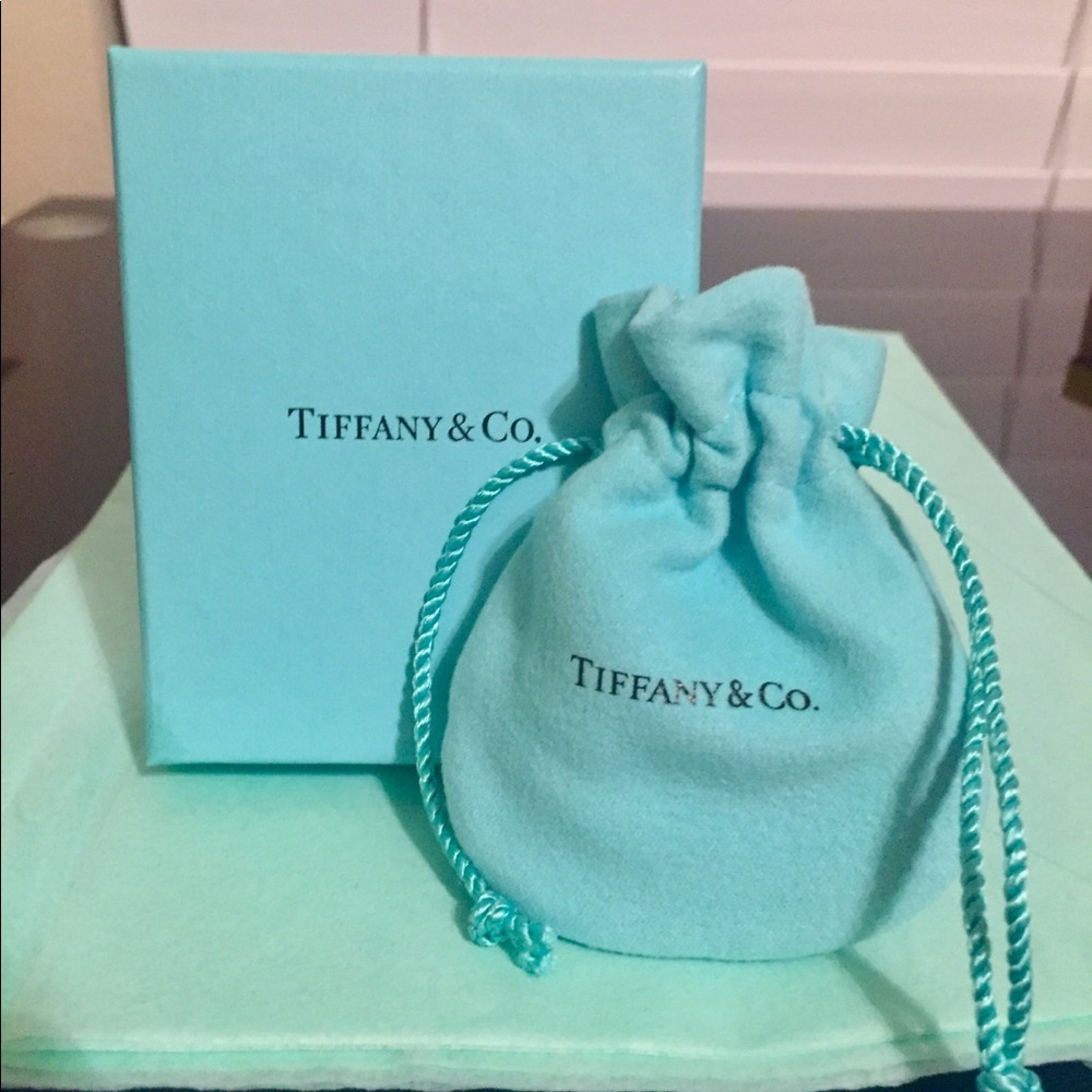 Tiffany & Co. Blue Jewelry Box & Dust Bag